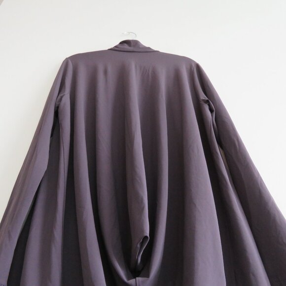 OSKA ISCHIKO Drapey Open Front Circle Cardigan in Mauve Purple Lagenlook Minimal - Picture 11 of 13
